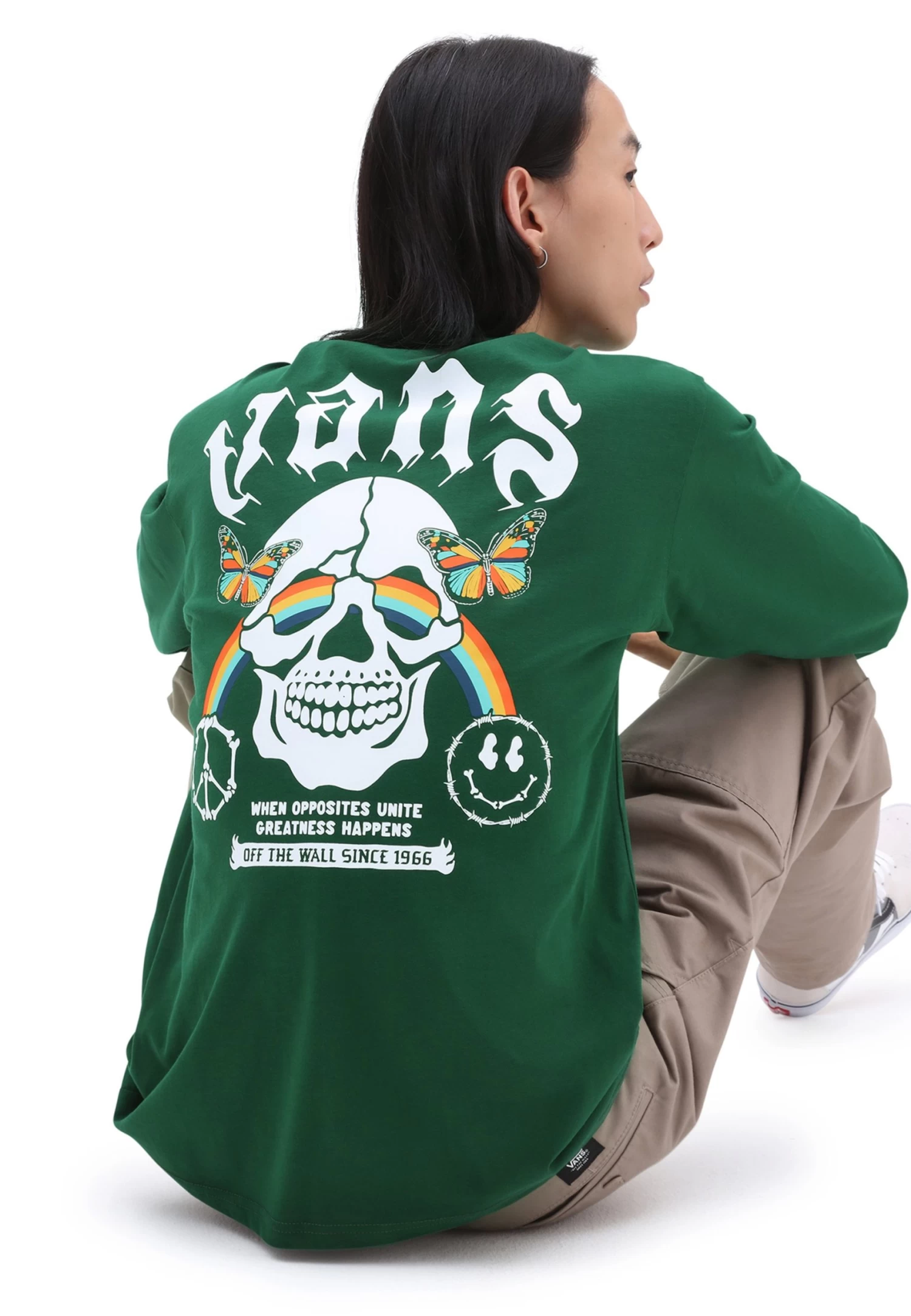 Vans Opposites Unite Ls- Longsleeve - Dark Green 3 Vans Opposites Unite Ls- Longsleeve - Dark Green - Afbeelding 3