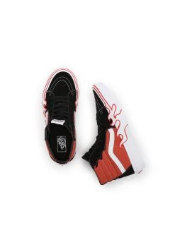Vans Sk8-Hi Flame - Sneakers Hoog - Black -Mode Verkoop e0e74dbc17b94f72a662b3c23e6043e0