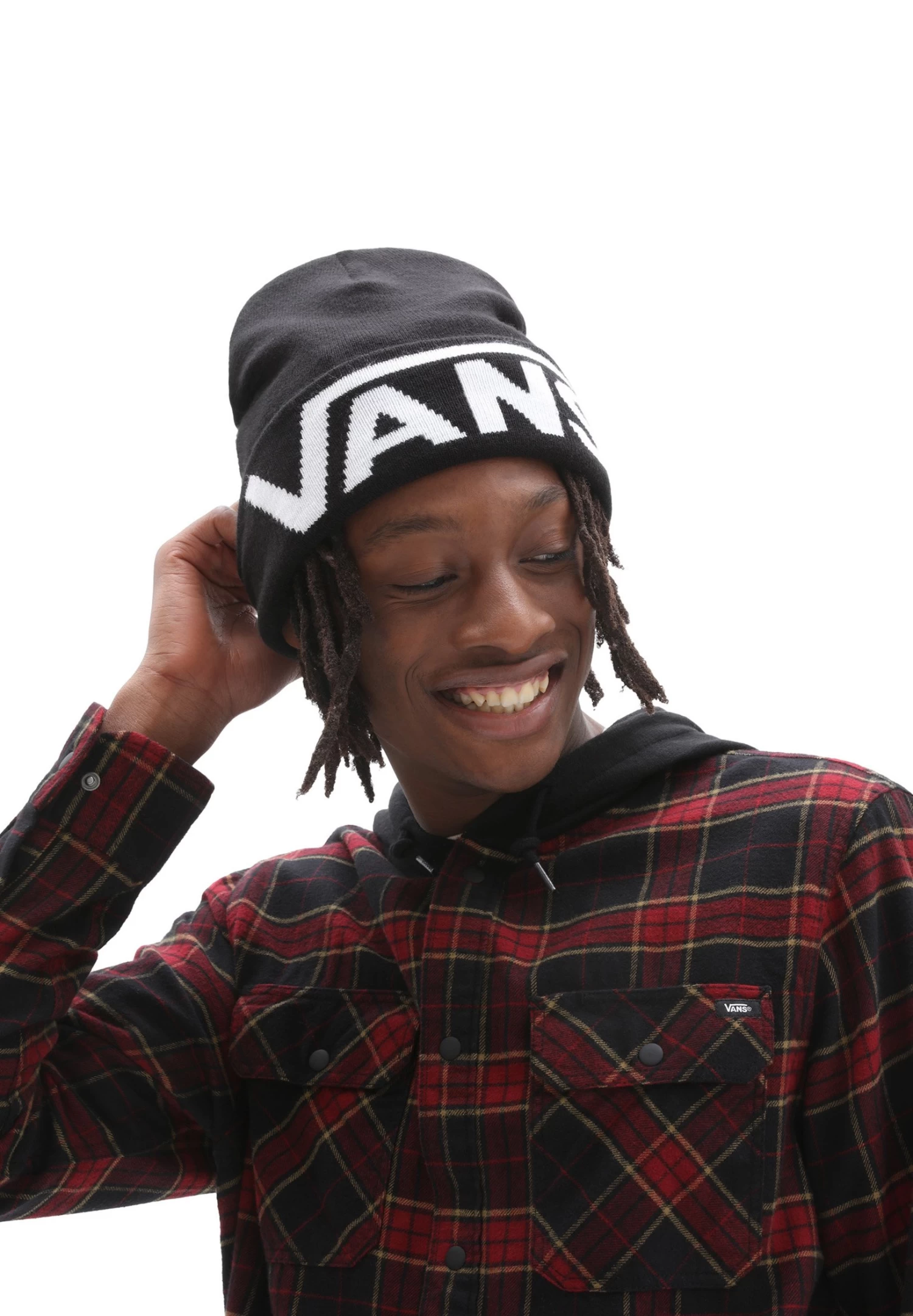 Vans Mn Drop V Tall Cuff Beanie - Muts - Black 1 Vans Mn Drop V Tall Cuff Beanie - Muts - Black