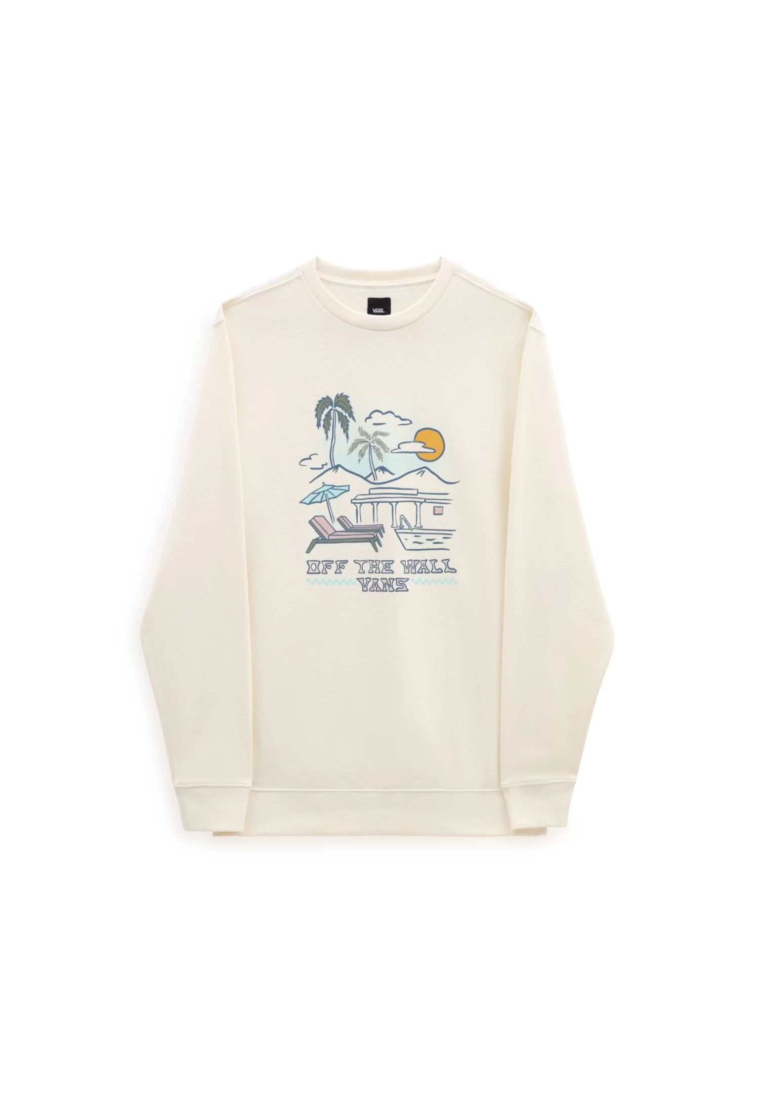 Vans Resort Crew - Sweater - White 2 Vans Resort Crew - Sweater - White - Afbeelding 2
