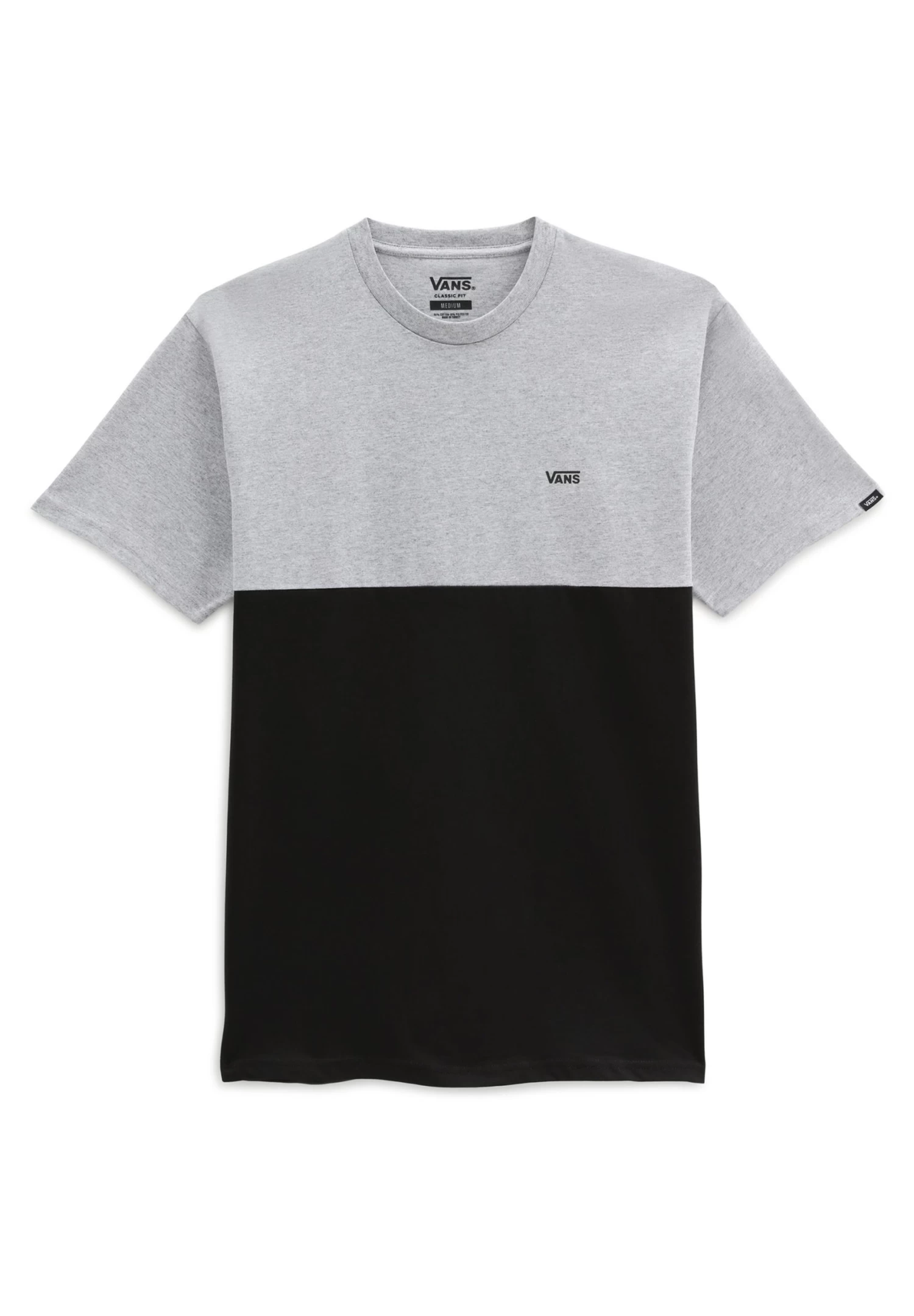 Vans Colorblock Tee - T-Shirt Print - Athletic Heather/Black 3 Vans Colorblock Tee - T-Shirt Print - Athletic Heather/Black - Afbeelding 3