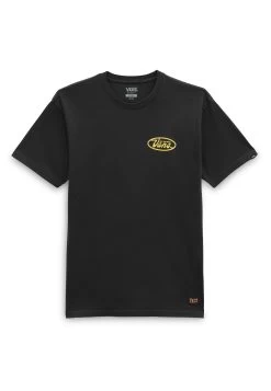 Vans Jackrabbits Grills Overdye Ss - T-Shirt Print - Black