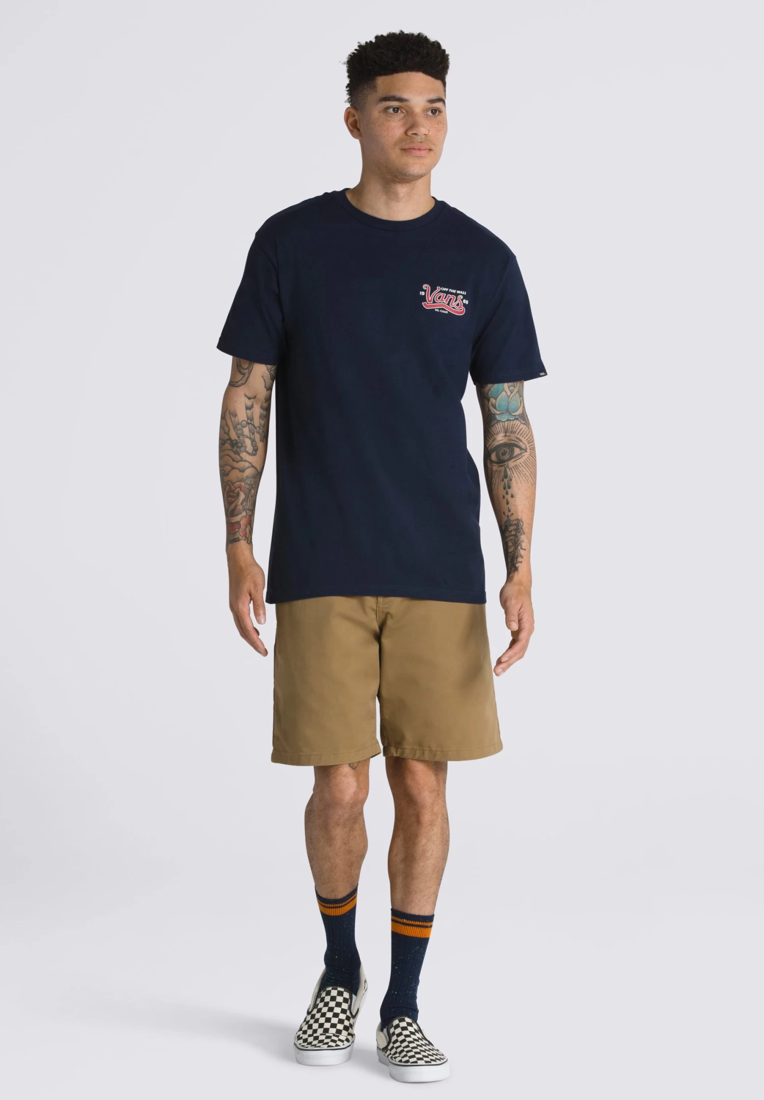 Vans Home Of The Sidestripe Ss - T-Shirt Print - Navy 1 Vans Home Of The Sidestripe Ss - T-Shirt Print - Navy