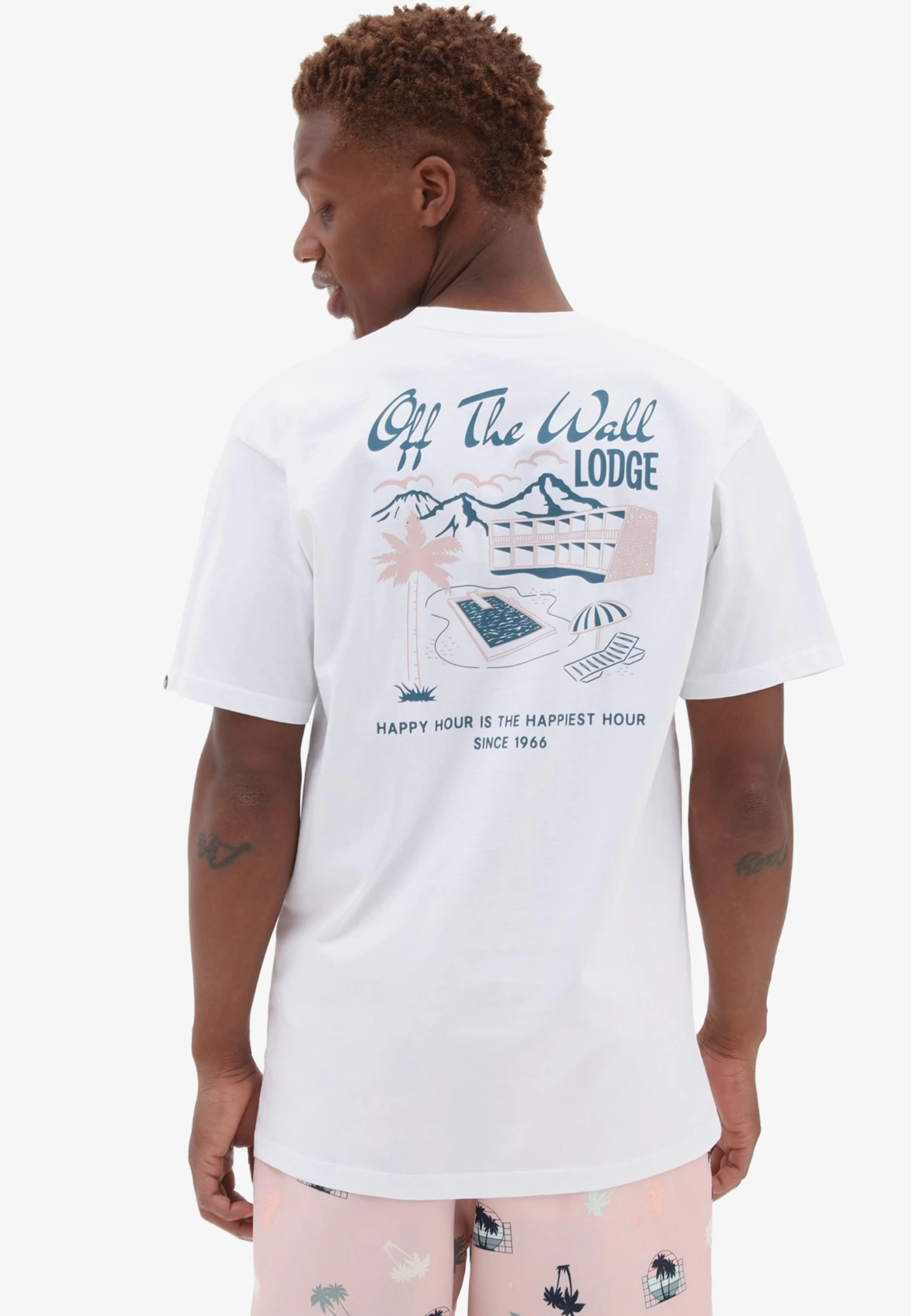 Vans Otw Lodge Ss Tee - T-Shirt Print - White 1 Vans Otw Lodge Ss Tee - T-Shirt Print - White