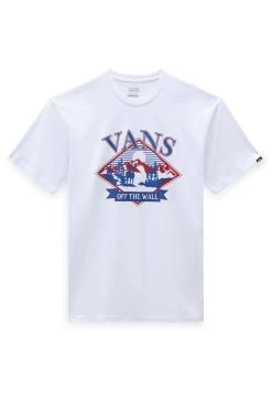 Vans Mountain Scenic Ss- T-Shirt Print - White