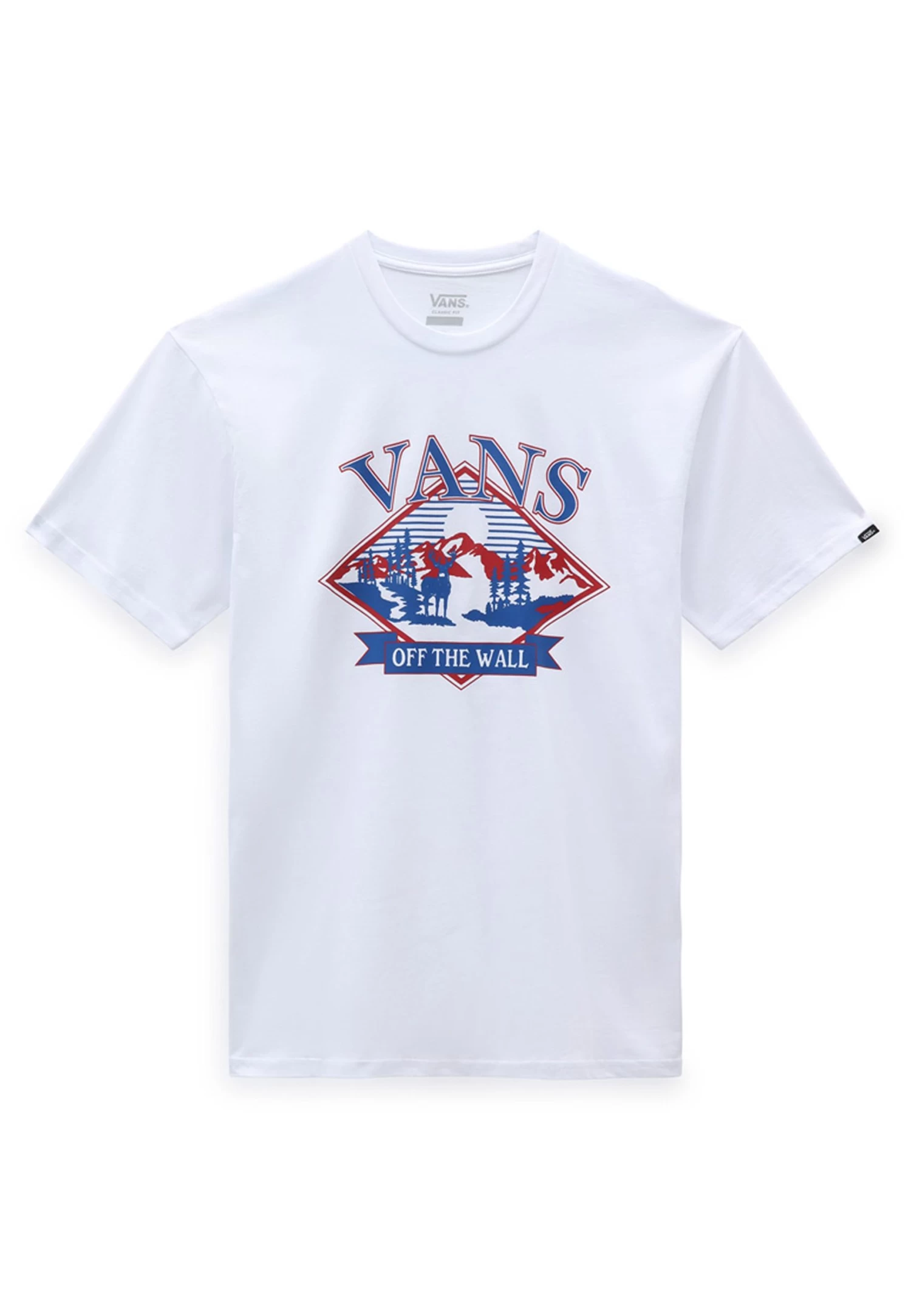 Vans Mountain Scenic Ss- T-Shirt Print - White 1 Vans Mountain Scenic Ss- T-Shirt Print - White